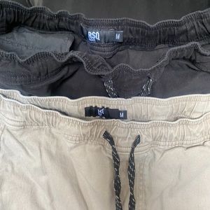 Rsq joggers black and khaki